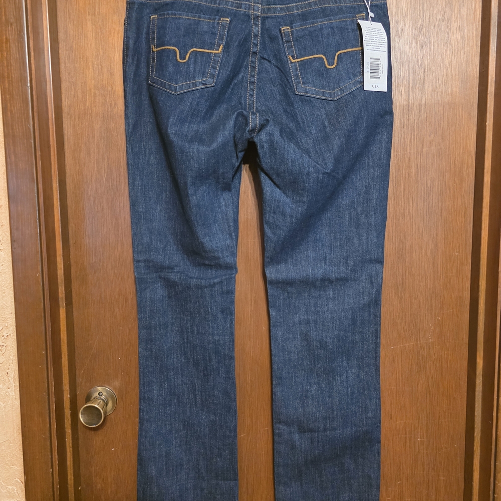 Kimes Ranch Dark Blue Straight Leg Jeans - Picture 2 of 6